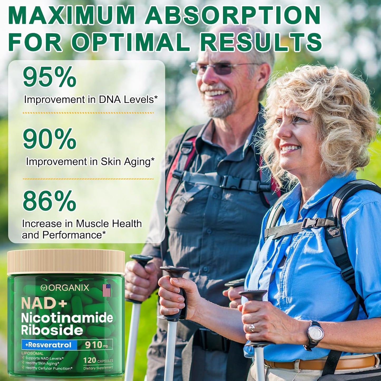 Buy 1 Get 1 Free - Organix™- NAD Aging Support NR910