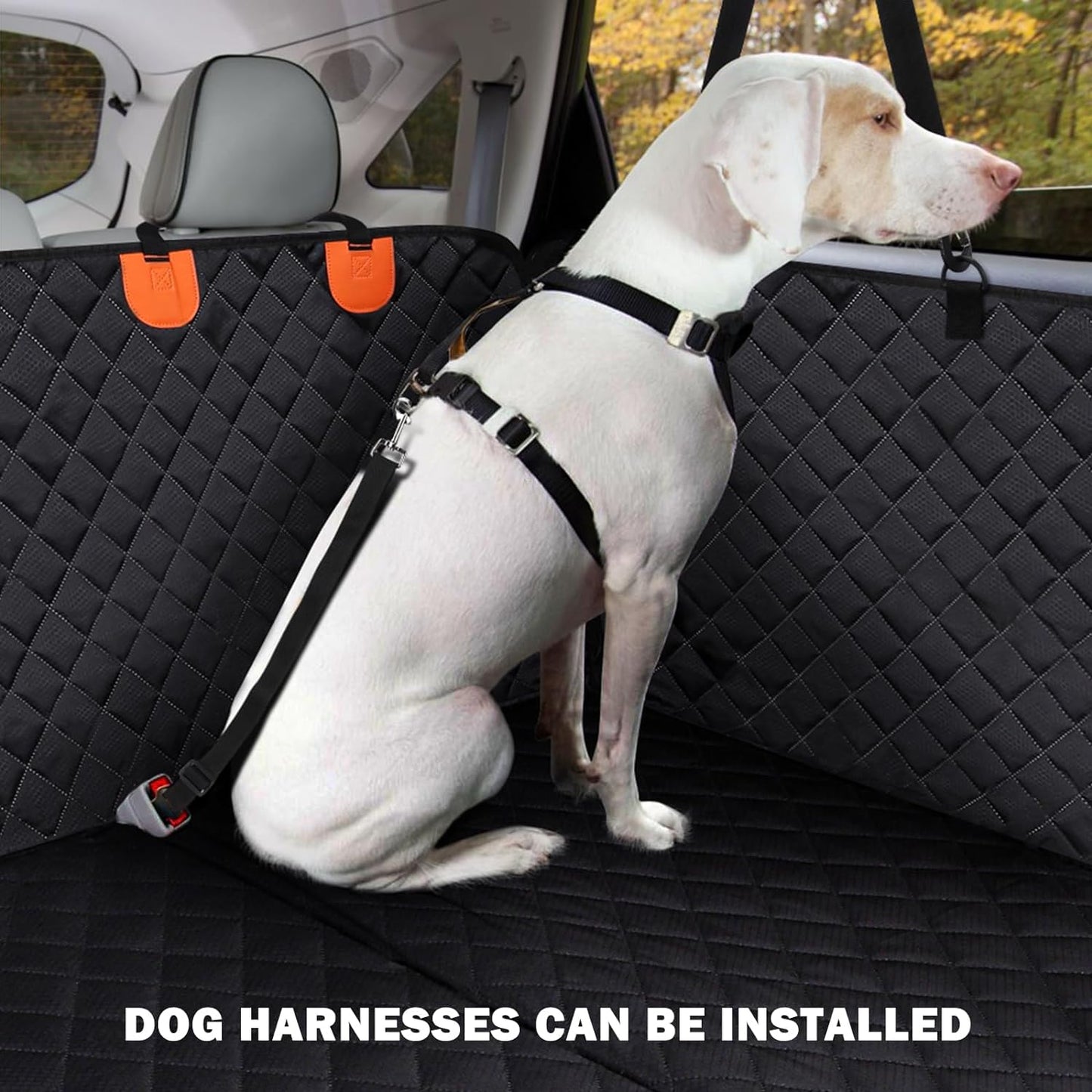 BackSeat Extender for Dogs - Black with Door Covers