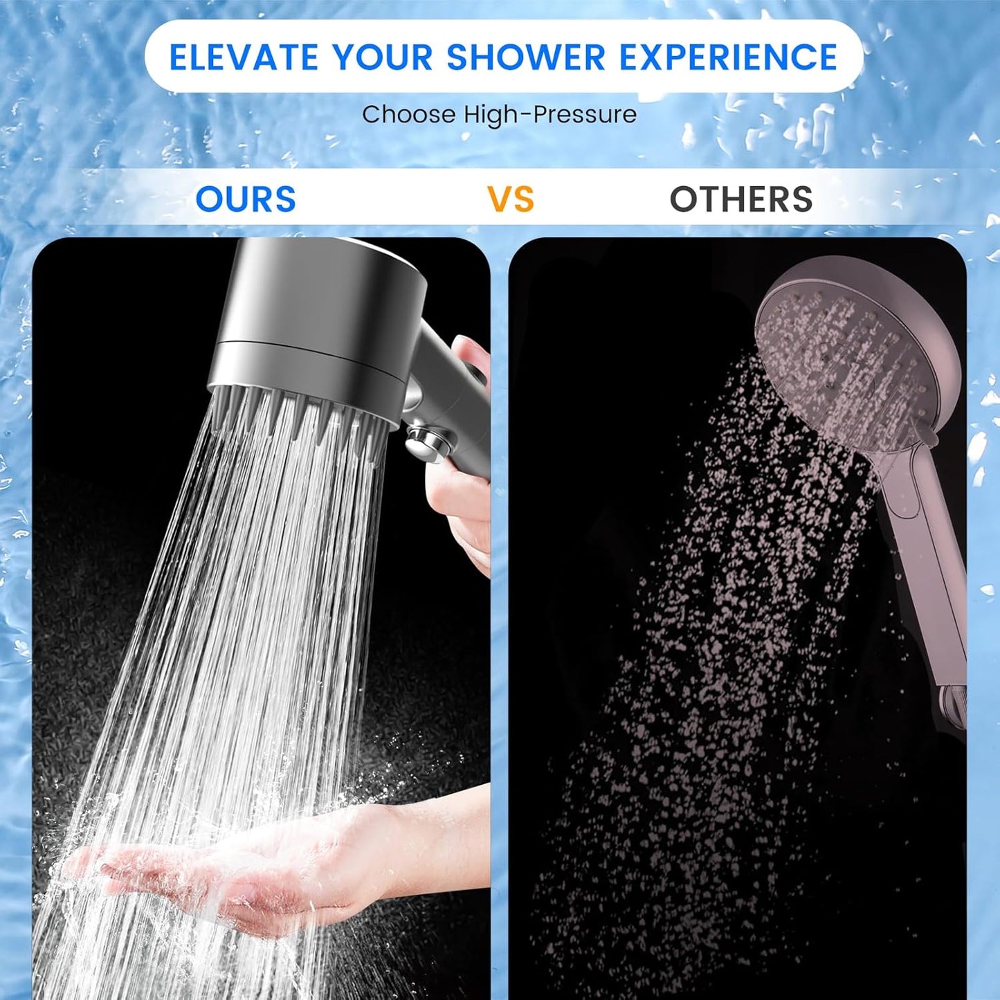 UGLOW™ - Filter Booster Shower Head