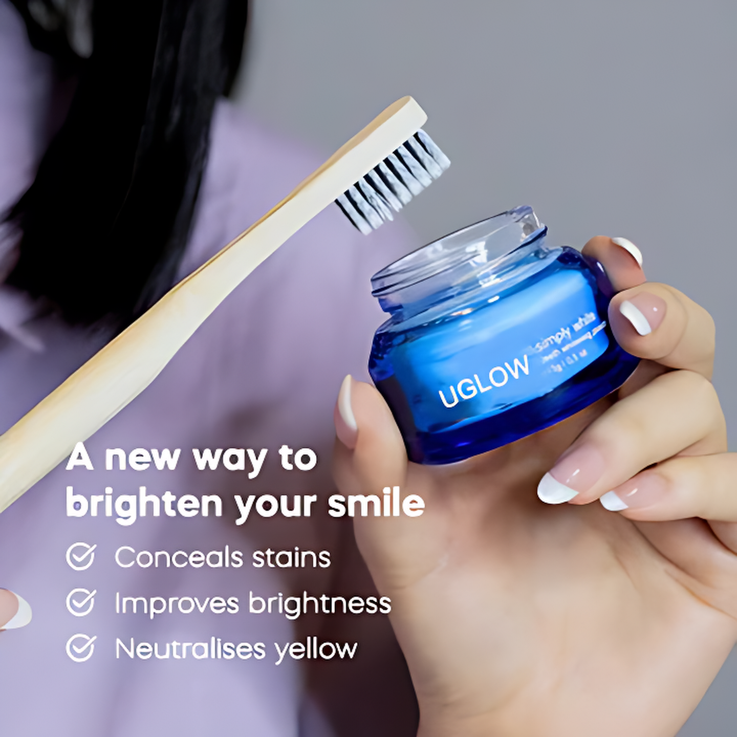 UGlow™ - Teeth Whitening Booster Powder (Buy 1 Get 1 Free)